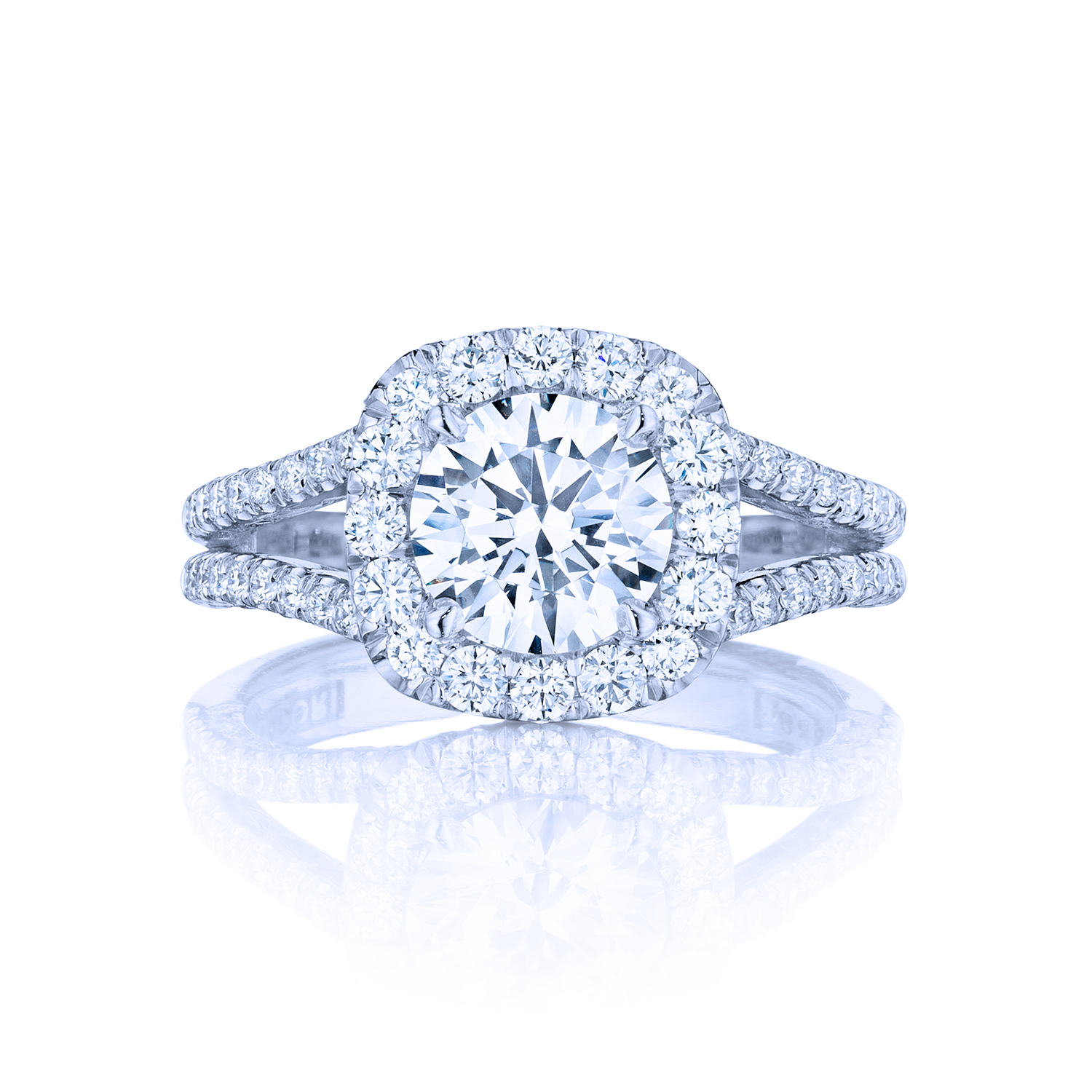 Tacori Petite Crescent HT2548CU Diamond Engagement Ring