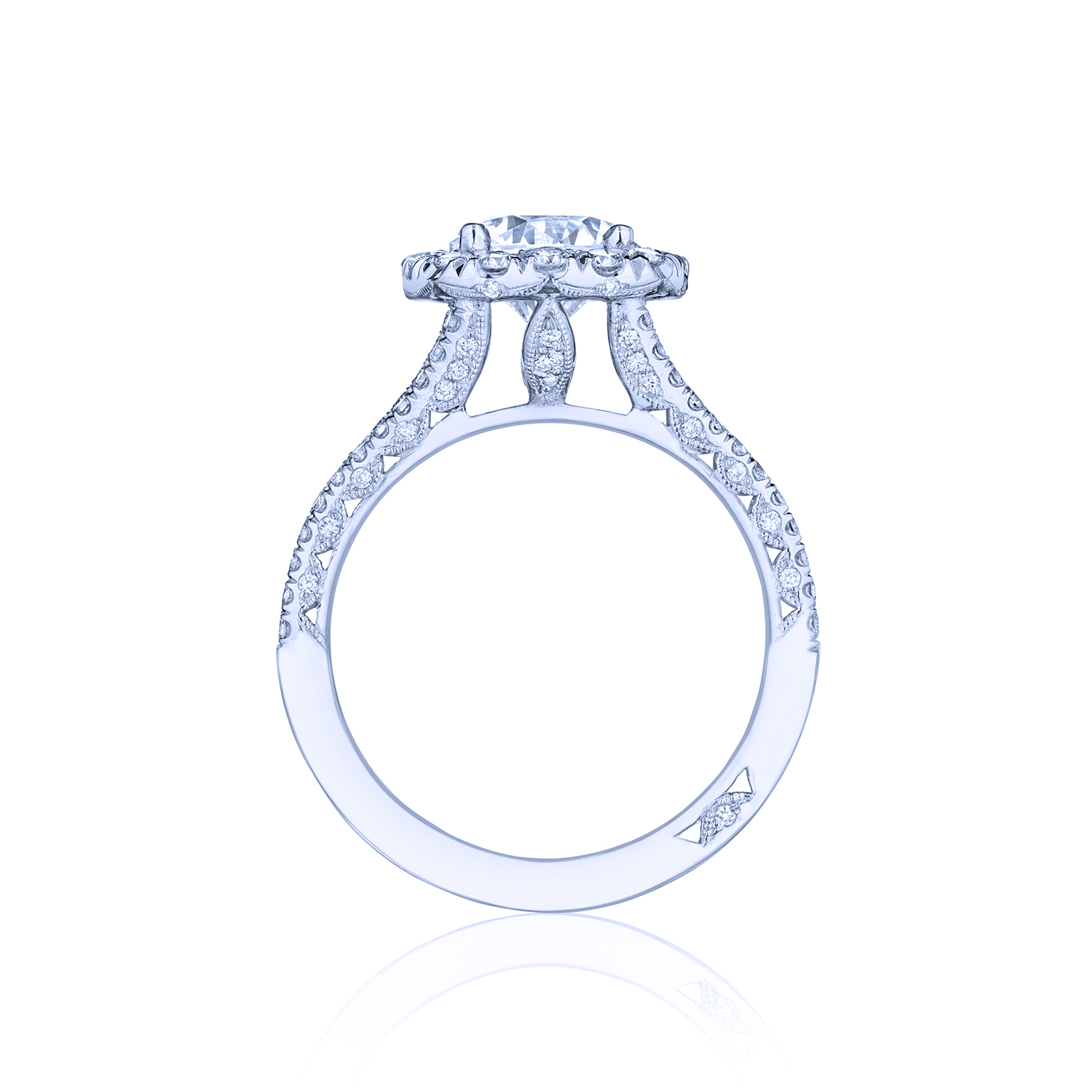 Tacori Petite Crescent HT2548CU Diamond Engagement Ring - Image 2