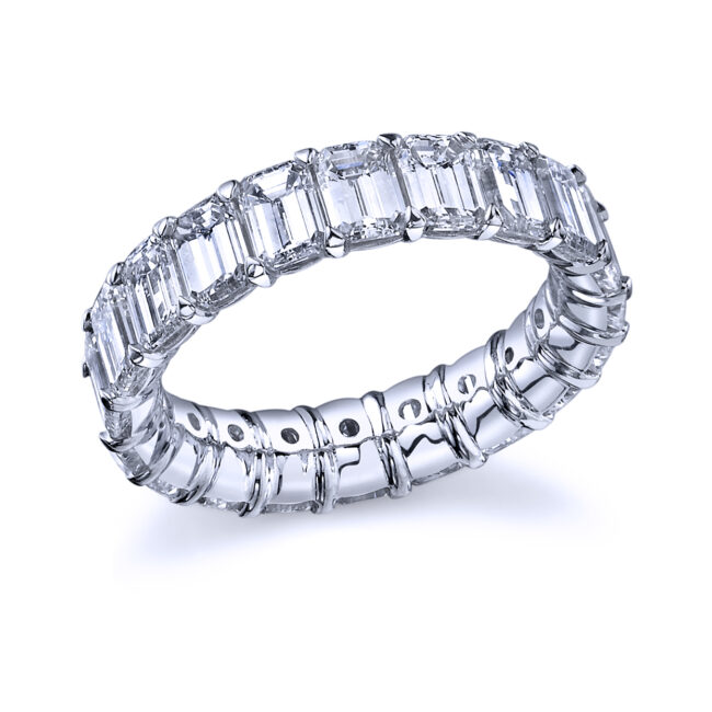 Boudreaux's Signature Emerald Cut Diamond Eternity Band
