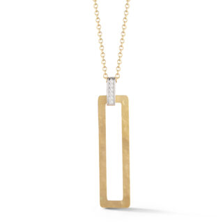 I. Reiss Open Rectangle Pendant