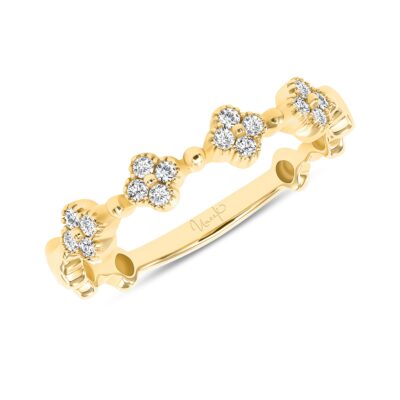 Stackable Collection Diamond Floral Fashion Ring