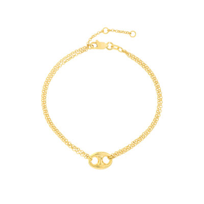 Adjustable Puff Mariner Bracelet