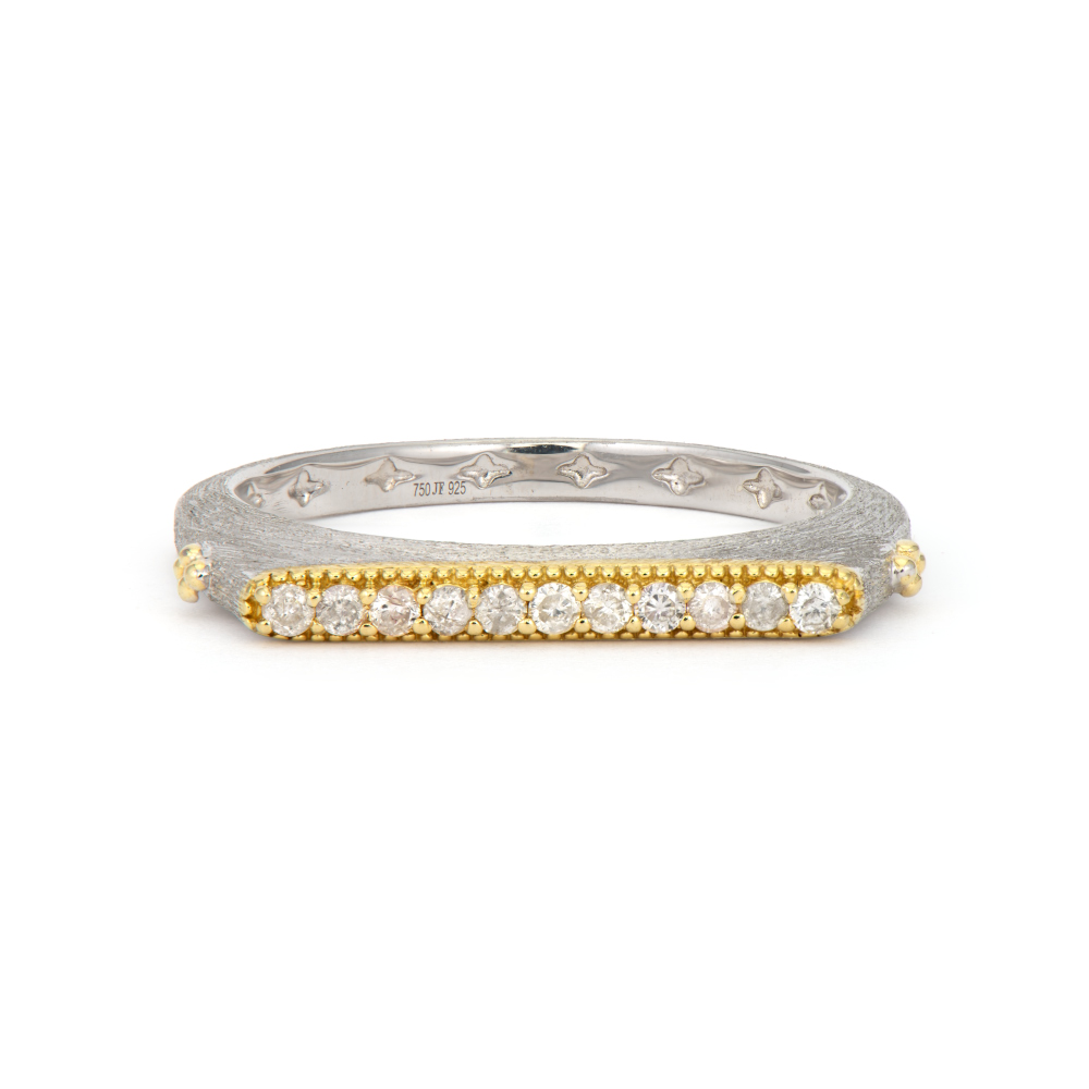 Jude Frances Mixed Metal Thin Edge Ring