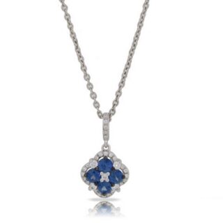 Sapphire Clover Necklace