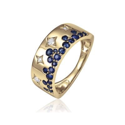 Sapphire Confetti Ring