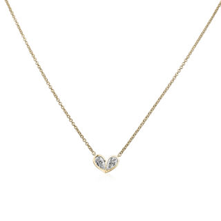 L’Amour Crisscut ® Diamond Heart Shape Pendant