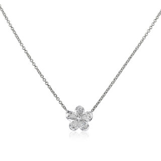 L’Amour Crisscut ® Pear Shape Flower Pendant