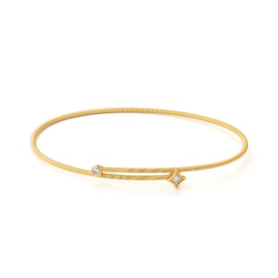 Diamond Star Bypass Bangle