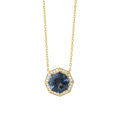 London Blue Topaz Octagon Pendant