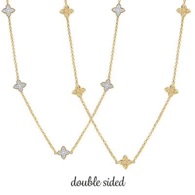 Reversible Diamond by the Yard Necklace